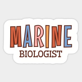 Marine Biology Student Graduation, Ocean Life Sticker